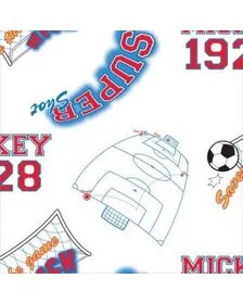 Rola tapet 10 X 0,52 m Mickey Footbal TA71999