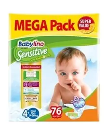 Scutece Babylino Sensitive N4+ 9-20kg/19 buc