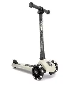 Trotineta copii pliabila, reglabila, roti luminoase, Highwaykick 3 Led Ash, 3-6 ani, pana la 50 kg, Scoot  Ride