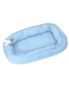 AMY - Suport de dormit Babynest, 70x45 cm, Puzzle Blue
