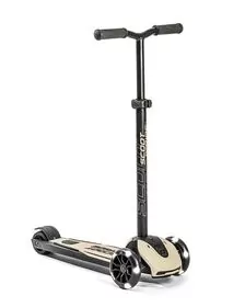 Trotineta copii pliabila, reglabila, roti luminoase, Highwaykick 5 Led Ash, 5 ani +, pana la 80 kg, Scoot  Ride