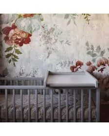 Masa de infasat din lemn, atasabila la patut bebe 120x60 si 140x70 cm, Gri, 86 x 51 x 7 cm