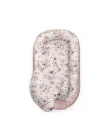 Suport de dormit Babynest Premium Bumbac si Catifea Cherry Soft Pink by BabySteps, 70x35 cm