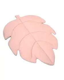 Covoras de joaca termic Frunza Pure Rose 150x105x5cm, pliabil, bumbac 100% si umplutura antialergica BabySoft  , protectie impotriva loviturilor
