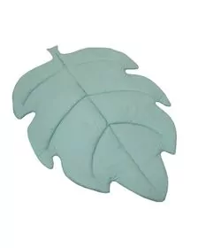 Covoras de joaca termic Frunza Pure Salvia 150x105x5cm, pliabil, bumbac 100% si umplutura antialergica BabySoft  , protectie impotriva loviturilor