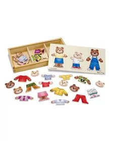 Melissa and  Doug - Set de joaca - Imbraca familia de ursuleti