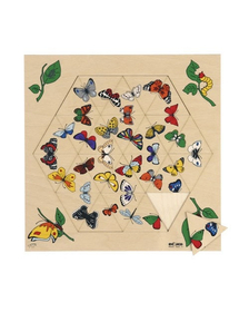 Triama - Puzzle 24 piese cu fluturi - Educo