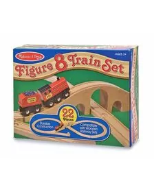 Tren lemn si Circuit 8 Melissa and Doug