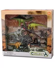 Set 6 figurine Dinozauri pictate manual WB Collecta