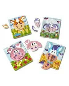 Set 4 puzzle Animale domestice - Melissa & Doug