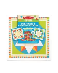 Joc de societate 2 in 1 Solitaire si Sah chinezesc - Melissa & Doug