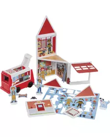 Set de joaca magnetic Statia de Pompieri- Melissa & Doug