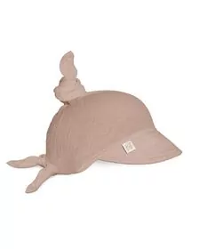 Sepcuta de soare 6 luni - 6 ani reglabila 6 luni - 6 ani din bumbac muselina cu cozoroc pentru protectie, Sepia Rose