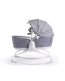 Sezlong 3 in 1 Tiny Love Cozy Rocker Napper, 0 luni plus, Gri cu Alb