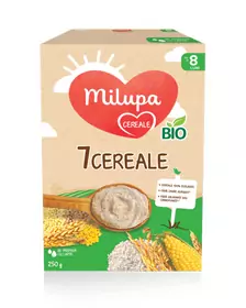 Cereale Milupa 7 Cereale BIO , 250 g, de la 8 luni