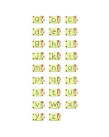 Set magnetic de scriere - Litere mici, Viga