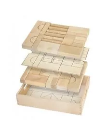 Set blocuri arhitecturalede construit, natur - 46 buc, Viga