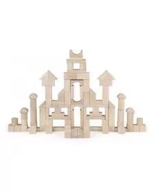 Set cuburi de construit 100 buc natur (3cm), Viga