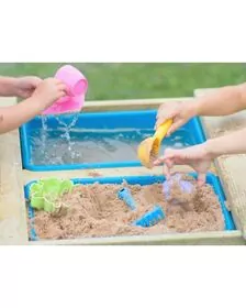 Masa de picnic senzoriala cu bancute si loc pentru nisip si apa (T3), Wendi Toys