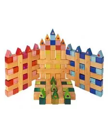 Set 100 cuburi acrilice luminoase, Bauspiel
