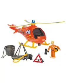 Elicopter electric Simba Fireman Sam Wallaby cu figurina Tom