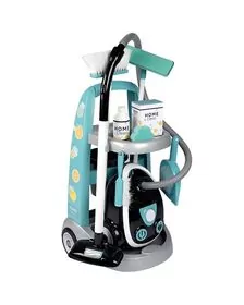 Jucarie Smoby Set curatenie cu troller si aspirator electronic negru