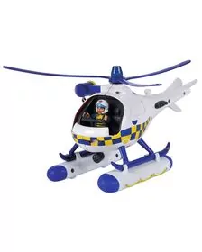 Elicopter Simba Fireman Sam Police Wallaby cu figurina