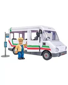 Autobuz Simba Fireman Sam Trevors Bus cu figurina si accesorii