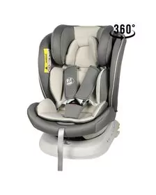 Scaun Auto Tweety Plus DELUXE BUF BOOF Light Grey cu Isofix rotativ 360 grade 0 36 kg