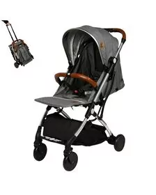 Carucior sport usor S-16 BUF BOOF gri 0- 36 luni 180 grade inclinare deplasabil ca troler in varianta pliata