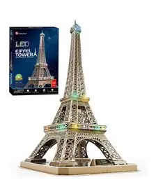 Cubic Fun - Puzzle 3D Led Turnul Eiffel 84 Piese