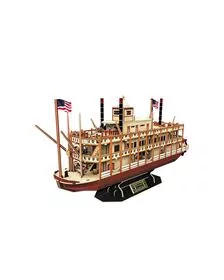 PUZZLE 3D NAVA MISSISSIPPI STEAMBOAT USA 142 PIESE