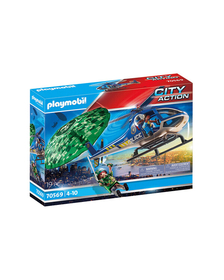 Elicopter de politie si parasutist - Playmobil City Action