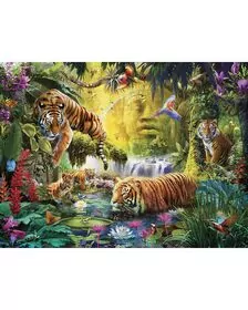 PUZZLE IAZ CU TIGRI, 1500 PIESE