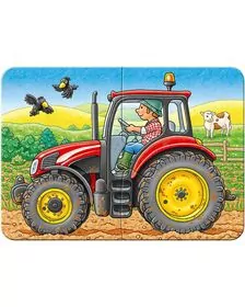 PRIMUL MEU PUZZLE UTILAJE AGRICOLE, 2/4/6/8 PIESE