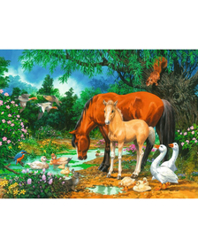 PUZZLE ANIMALE LA IAZ, 100 PIESE