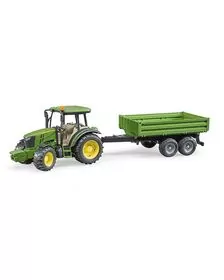 BRUDER - TRACTOR JOHN DEERE 5115M CU REMORCA BASCULABILA