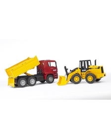 BRUDER - CAMION MAN TGA SI INCARCATOR ARTICULAT FR 130