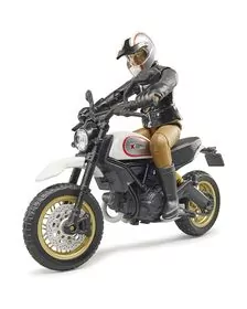 BRUDER - MOTOCICLETA SCRAMBLER DUCATI DESERT CU SOFER