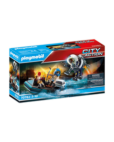 Barca politiei si hot cu barca rapida - Playmobil City Action
