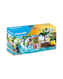 Piscina de copii cu tobogan - Playmobil Family Fun