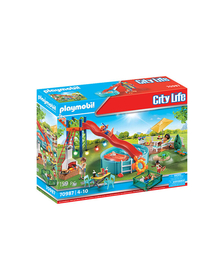 Petrecere la piscina cu tobogan - Playmobil City Life
