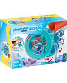 Roata De Apa Cu Pui De Rechin - Playmobil 1.2.3 Aqua