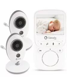 Lionelo - Videofon Babyline 5.1 , Wireless, Cu melodii, Cu doua camere independente