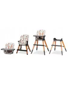 Lionelo - Scaun de masa Mona 4 in 1, Transformabil, Reglabil in inaltime in 3 pozitii, Flower
