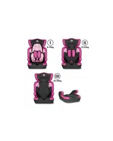 Lionelo - Scaun auto Levi One Candy Spatar detasabil, 9-36 Kg, Roz