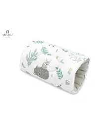 MimiNu - Perna pentru alaptat tip manson, Din bumbac, 25 cm, Forest Friends Mint
