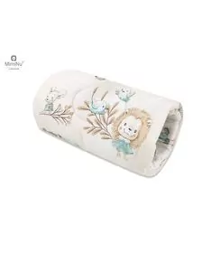 MimiNu - Perna pentru alaptat tip manson, Din bumbac, 25 cm, Zoo on Bikes Nugat
