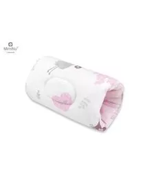 MimiNu - Perna pentru alaptat tip manson, Din bumbac, 25 cm, Baby Shower Pink