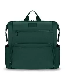 Lionelo - Rucsac impermeabil pentru mamici Cube, Cu 12 compartimente si salteluta de schimbat, Cu prindere universala de carucior, 36 x 36 x 23 cm, Verde